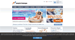 Desktop Screenshot of lampidistampa.it